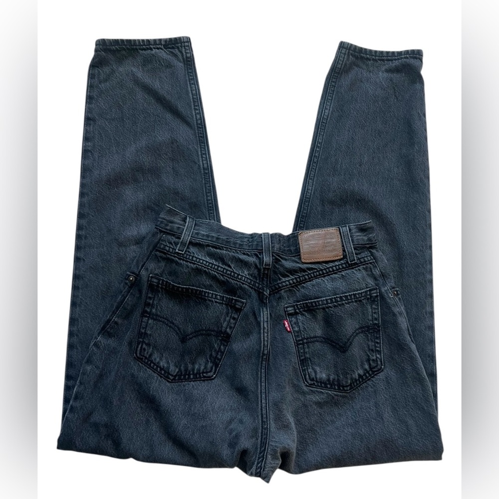Levi’s Premium 80S Mom Jeans High-Waist Black 100% Cotton Size 28 - Picture 5 of 16